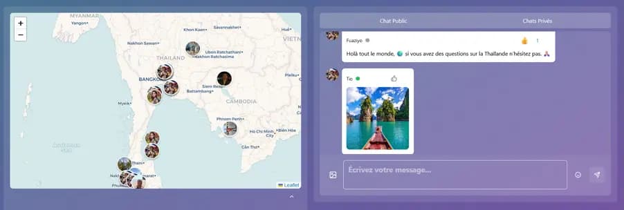 NomadChat - Application de rencontre pour voyageurs